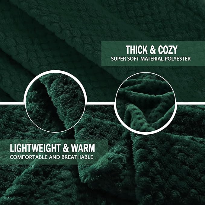 Exclusivo Mezcla Fleece Bed Blanket Twin Size, Super Soft and Warm Blankets - Image 7