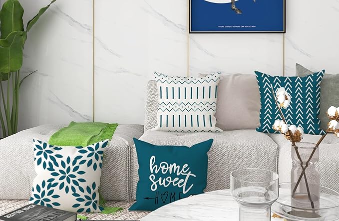 YCOLL Pillow Covers 20x20 Set of 4, Modern Sofa Throw Pillow Cover, Decorative - Image 6