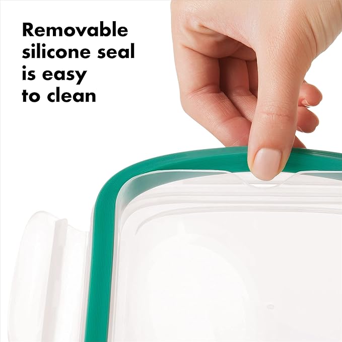 OXO Good Grips 3.5 Cup Smart Seal Glass Rectangle Food Storage Container - Image 6