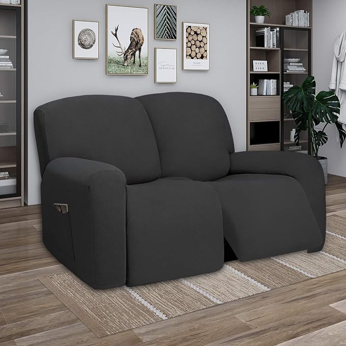 PureFit Super Stretch Loveseat Recliner Sofa Couch Cover - Image 2