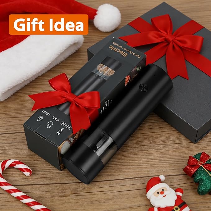 Rechargeable Electric Salt and Pepper Grinder Set, Automatic Pepper Mill - Image 7