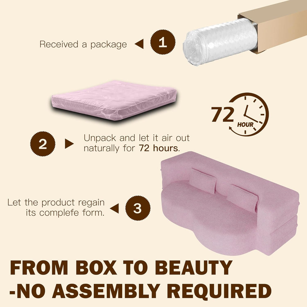 78" Convertible Boneless Futon Sofa Bed, Sleeper Sofa for Living Room