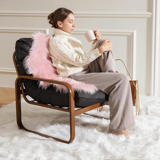 Ashler Faux Fur Rug, Fluffy Shaggy Area Rug Ultra Soft 4 x 6 Feet Rectangle Fur - Image 3