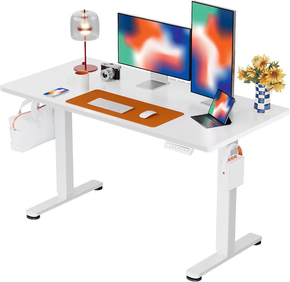 ErGear Height Adjustable Electric Standing Desk, 48 x 24 Inches Sit Stand up ...