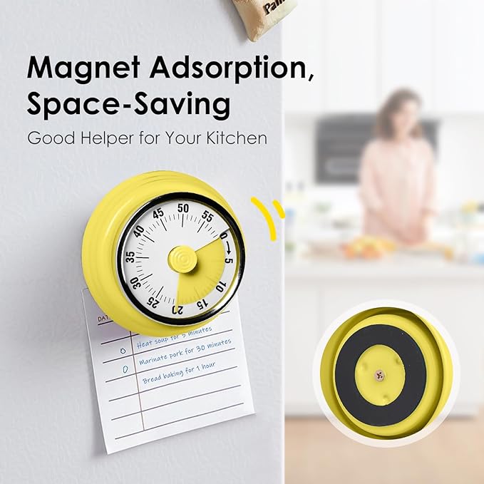 Visual Timer, Teeloray 60-Minute Countdown Timer, Kitchen Timer - Image 2