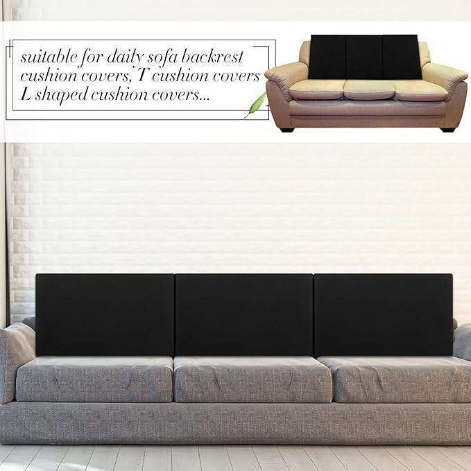 Newwiee Set of 4 Stretch Patio Cushion Covers Sofa Couch Seat Chair Slipcovers - Image 6