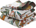 MSGKV Spring Throw Blanket for Couch, 100% Cotton Muslin Breathable Woven Bed by MSGKVHomeTextiles