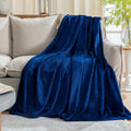 JIAHANNHA Classic Blue Throw Blanket Fleece Blanket Throw Size, Super Soft Cozy by JIAHANNHA
