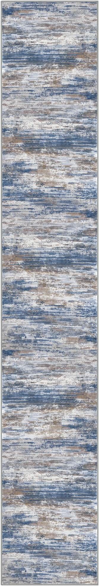 KOZYFLY Modern Abstract Washable Rug Runner 2.6x16 Hallway Rug Runner Non-Slip - Image 8