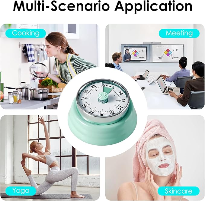 Visual Timer, Teeloray 60-Minute Countdown Timer, Kitchen Timer - Image 8