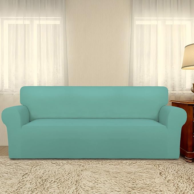 PureFit Super Stretch Sofa Slipcover – Spandex Non Slip Soft Couch Sofa Cover - Image 2
