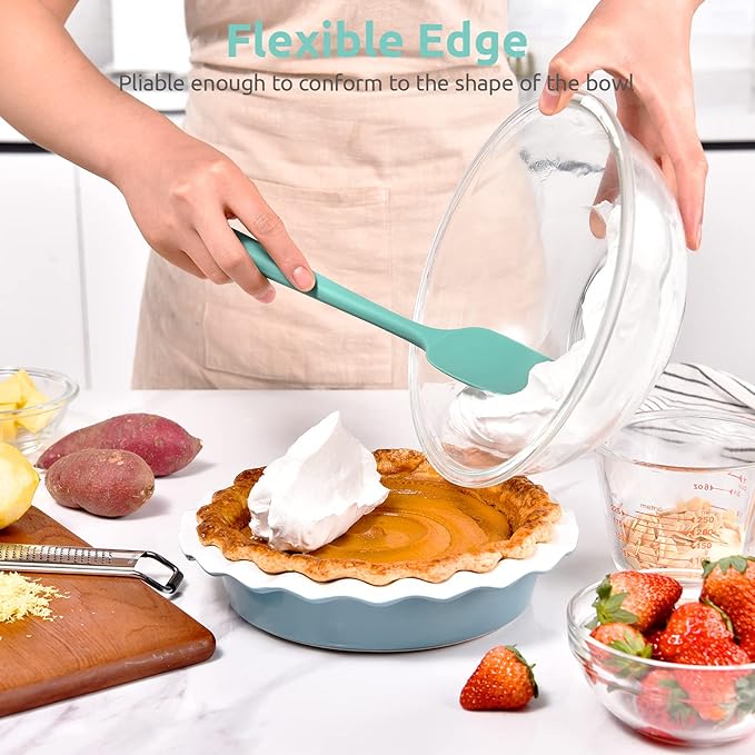 Heat Resistant Silicone Spoon Spatula: U-Taste 600ºF High Heat Flexible 11.38in - Image 4