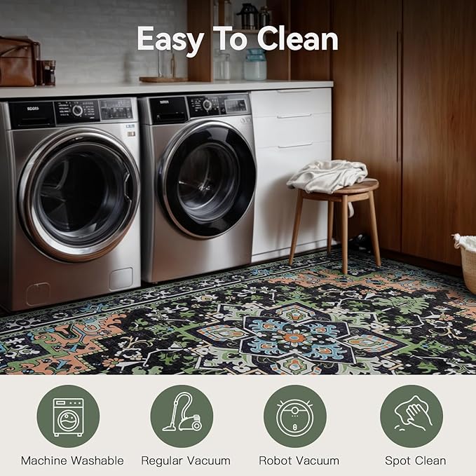 Lofus 6x9 Washable Area Rugs, Large Area Rug - Image 5