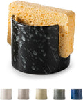 Zoeeker Sponge Holder for Kitchen, Ceramic Sink Caddy Scrub Sponge Rack Dish by LAUCHUH