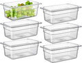 CURTA 6-Pack 1/4 Size 4" Deep NSF Polycarbonate Food Pans | Dishwasher & by CURTA