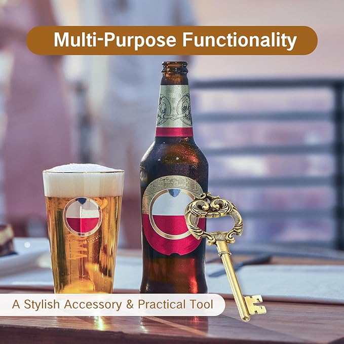 Vintage Key Bottle Opener for Bar Antique Style Beer Wine Openers Traditional - Image 3