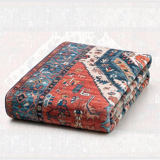 SERISSA 7x10 Area Rugs for Living Room, Large Washable Non-Slip Boho Rug - Image 7