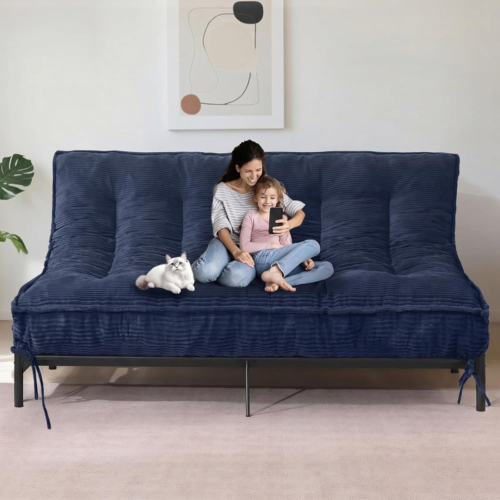 JUIKURY 8" Futon Mattress Queen Size, Thick Futons Sofa Couch Bed Sleepe...