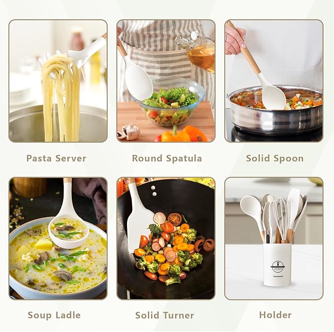 SAKAMOSH Silicone Cooking Utensils Set - Image 4