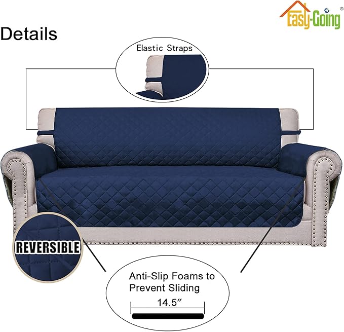 Easy-Going Sofa Slipcover Reversible Loveseat Sofa Cover Couch Cover - Image 3