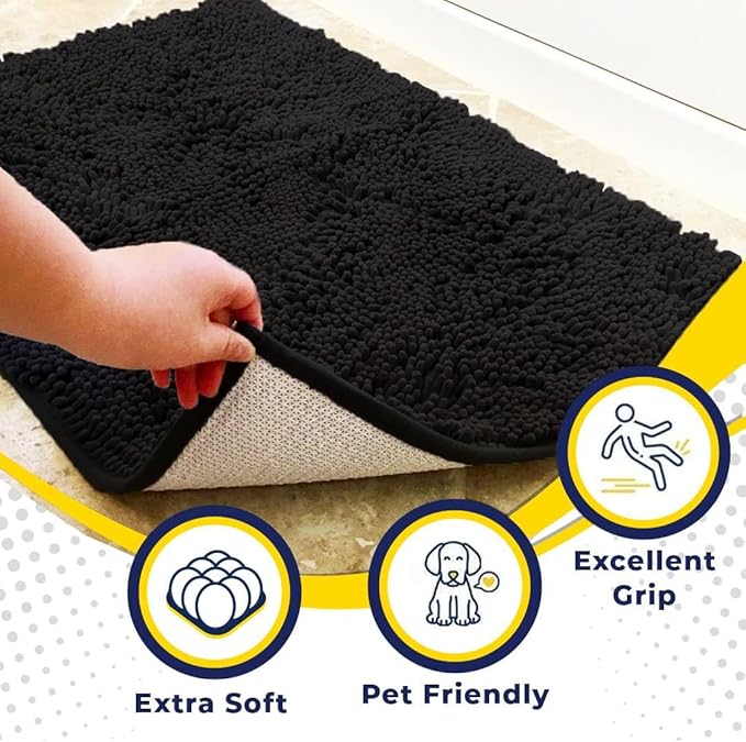 Muddy Mat® | Super Absorbent Door Mat Indoor, Microfiber Quick Dry Chenille - Image 2