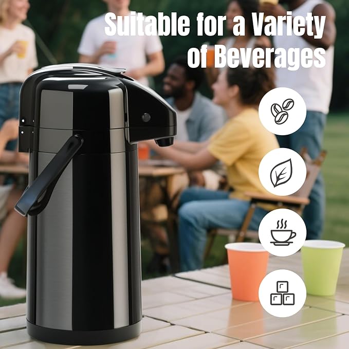 PARACITY Upgraded Airpot Coffee Carafe
