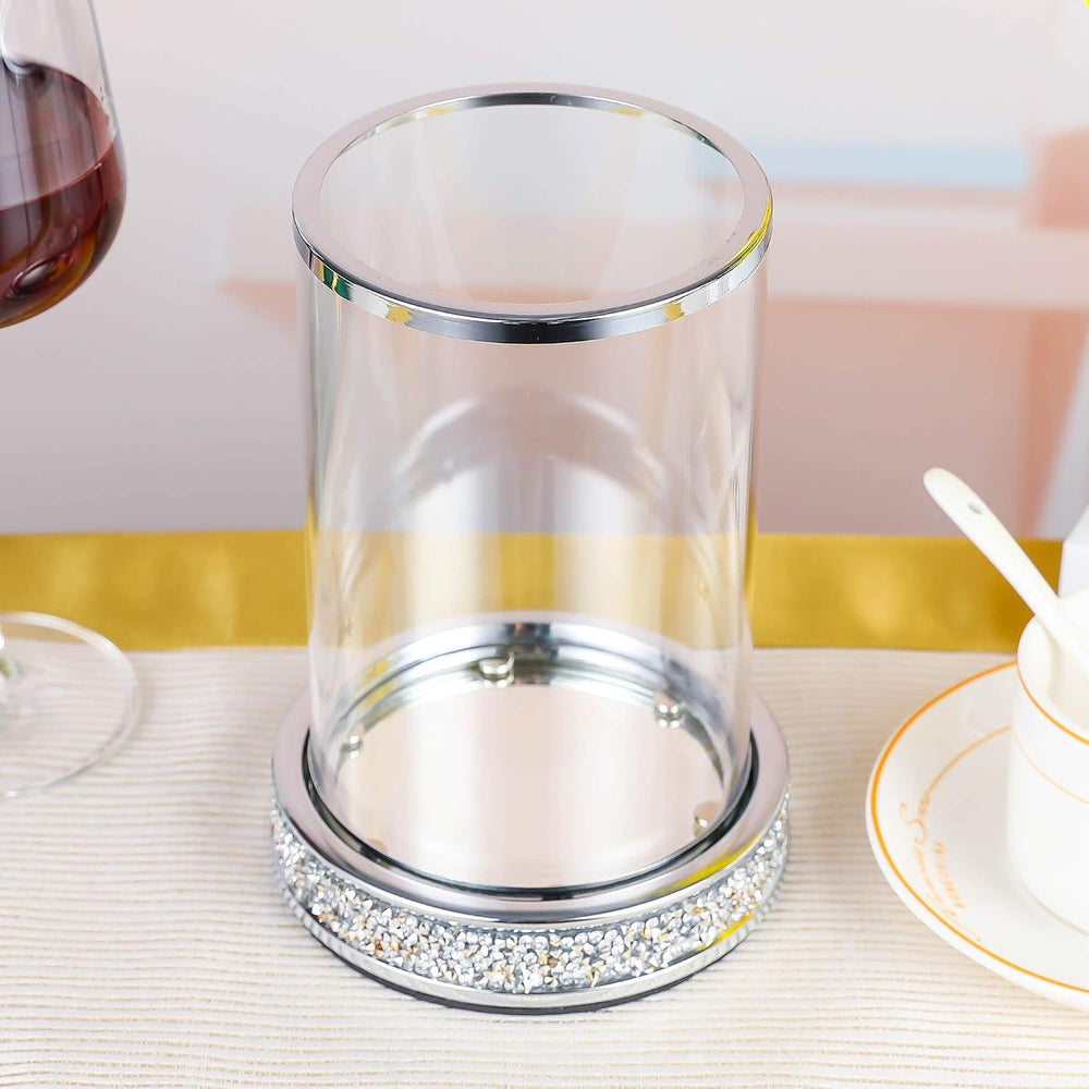 Pillar Candle Holders set of 2,Hurricane Candle Holders for Pillar Candle,Gla...