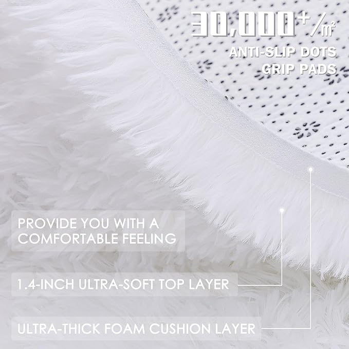 OLANLY 7x7 Machine Washable Large Area Rugs - Image 7