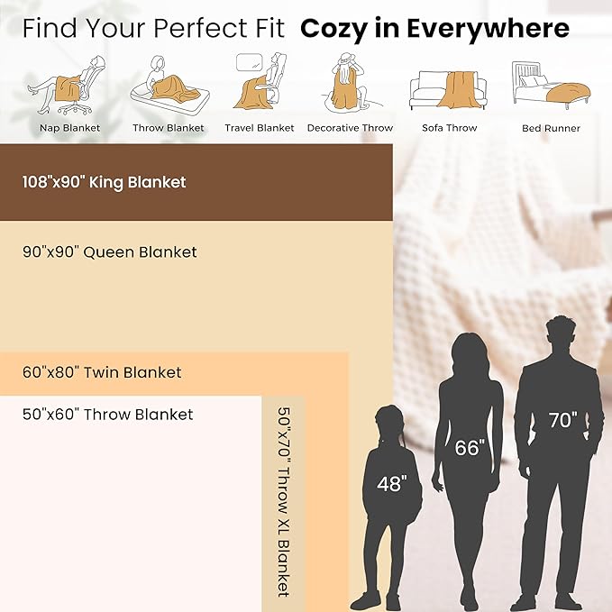 EXQ Home Fleece Throw Blanket for Couch or Bed - Image 7
