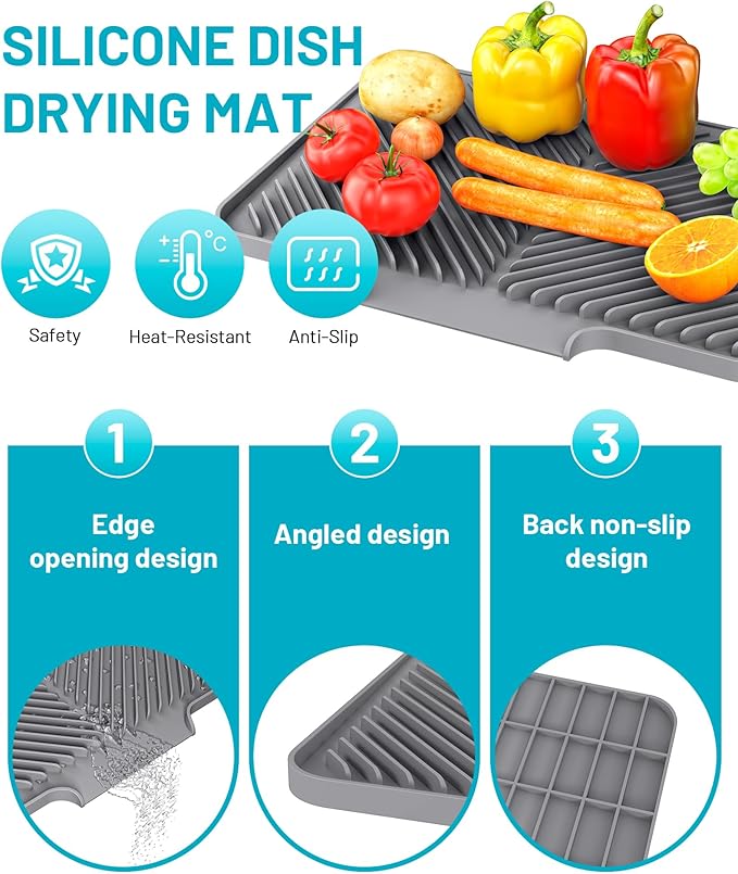 Dish Drying Mat Kitchen Counter - Image 3