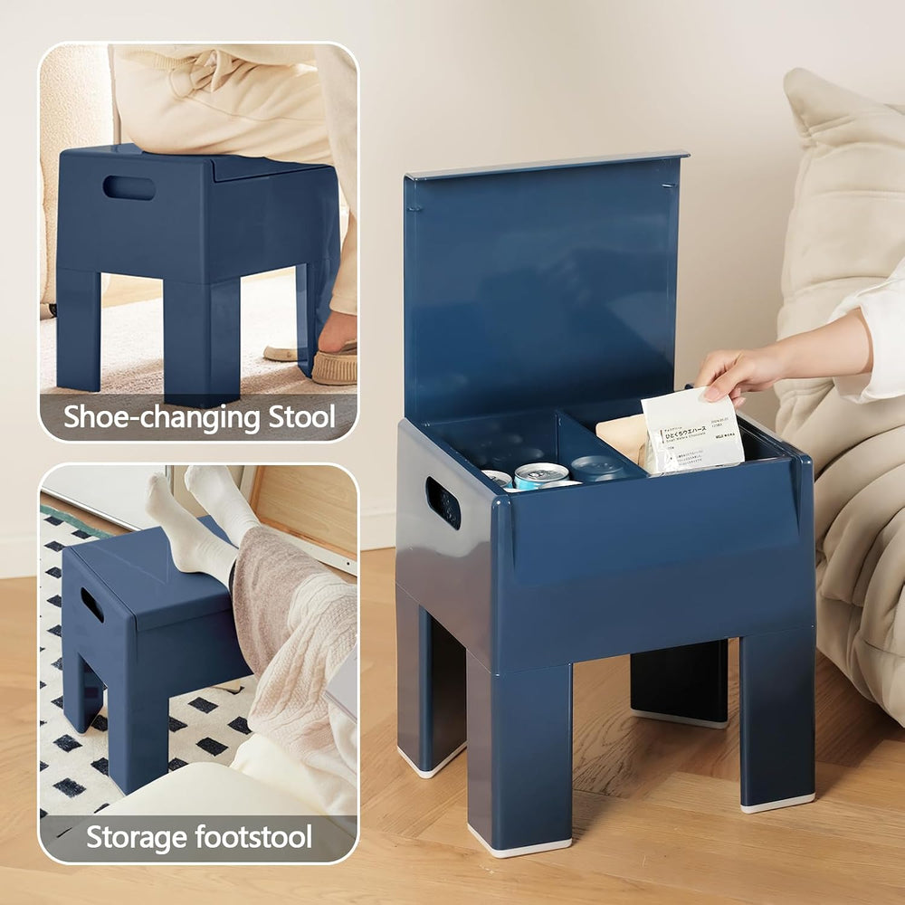 Colorful ABS Plastic Nightstand Detachable Storage Side Table Stool | Tool-Fr...