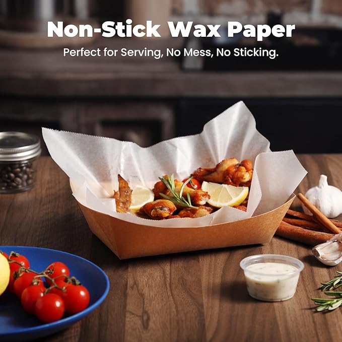 Fit Meal Prep 12 x 10.75" Wax Paper Sheets - Image 4