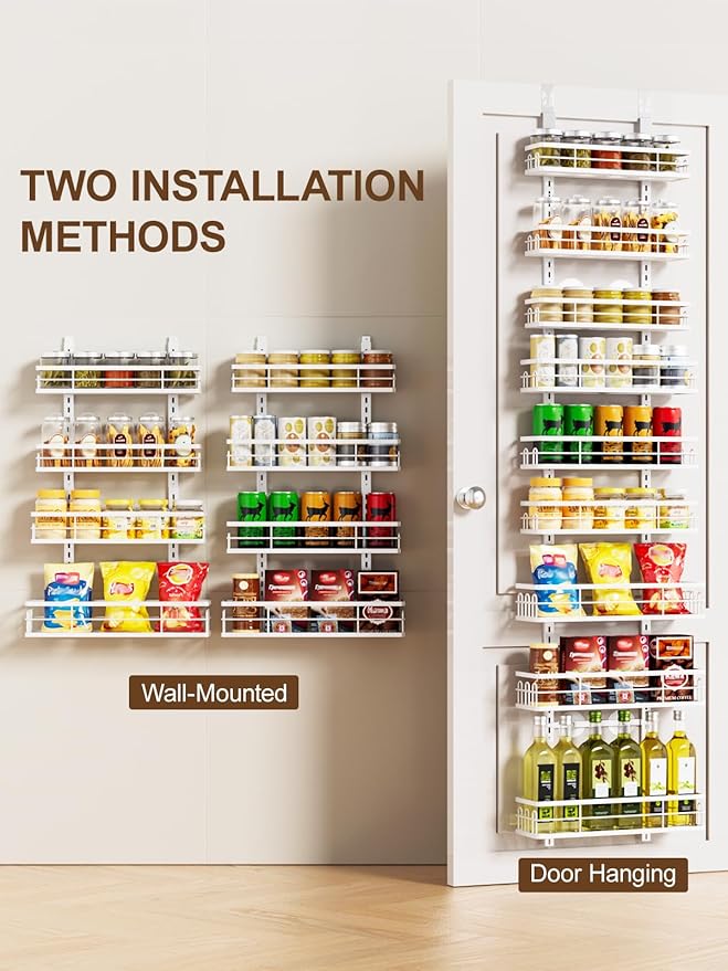 Delamu 9 Tier Over The Door Pantry Organizer, Pantry Organization and Storage - Image 6