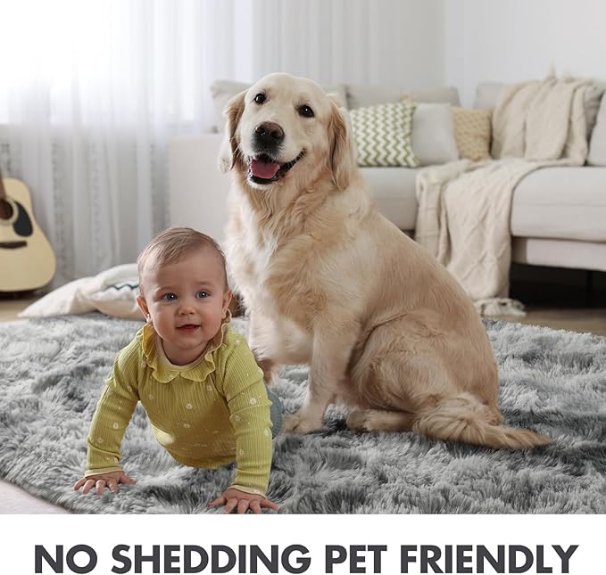 10x14 Ft Extra Large Shag Rugs for Living Room, Ultra Soft Fluffy Furry Area - Image 6