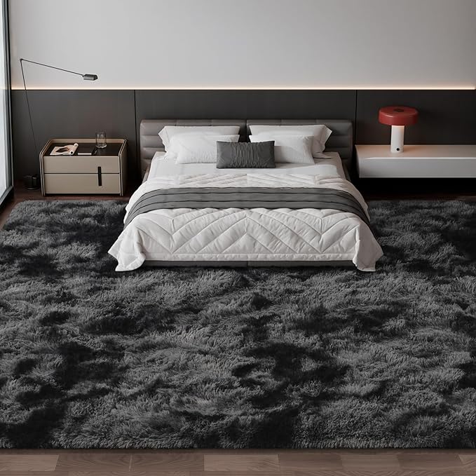 Deerhoo Large Shag Area Rugs 10 x 14, Tie-Dyed Plush Fuzzy Rugs - Image 3