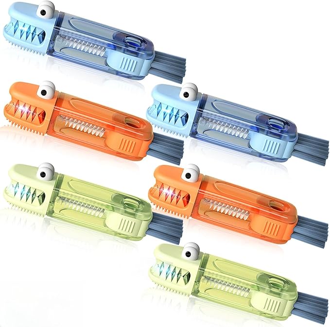 3 in 1 Cup Lid Cleaning Brush Set 6 Pcs, Gap Cleaner Brushs by Unknown