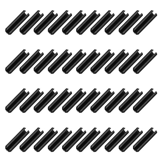 MECCANIXITY 120Pcs Slotted Split Roll Pins 7/50 Inch Dia. 1/2 Inch Length 65Mn by MECCANIXITY