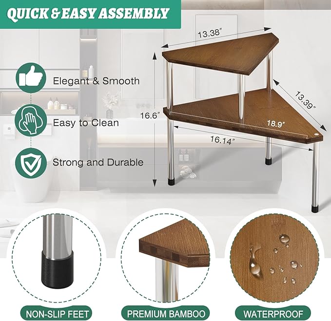 Weenson Bathroom Organizer Countertop, Bathroom Sink Organizer - Image 6
