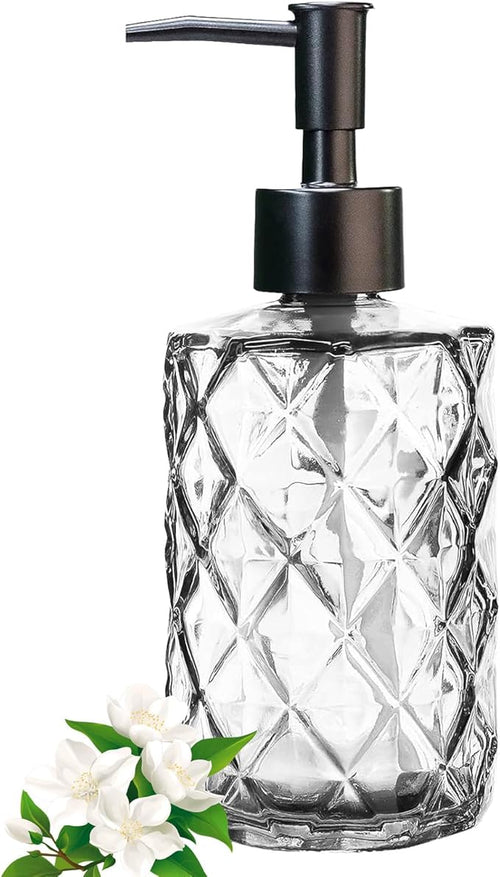 12Oz Small Glass Soap Dispenser by Guokanfly