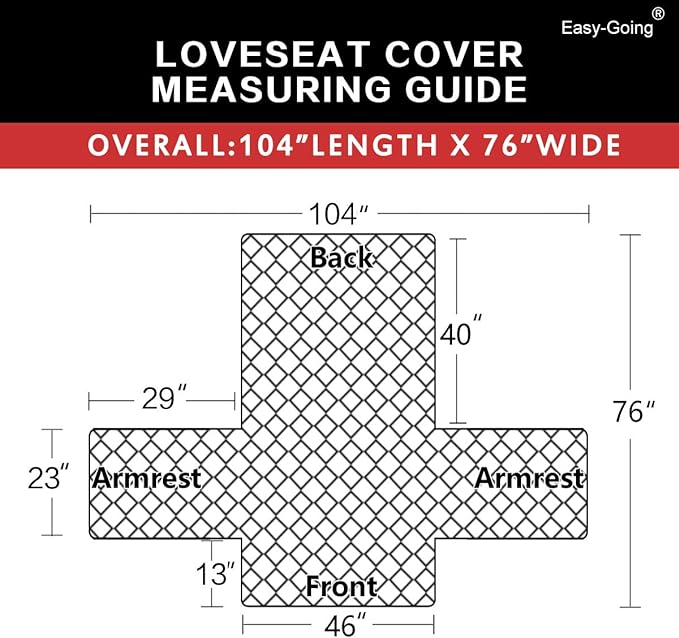 Easy-Going Reversible Loveseat Couch Cover - Image 6