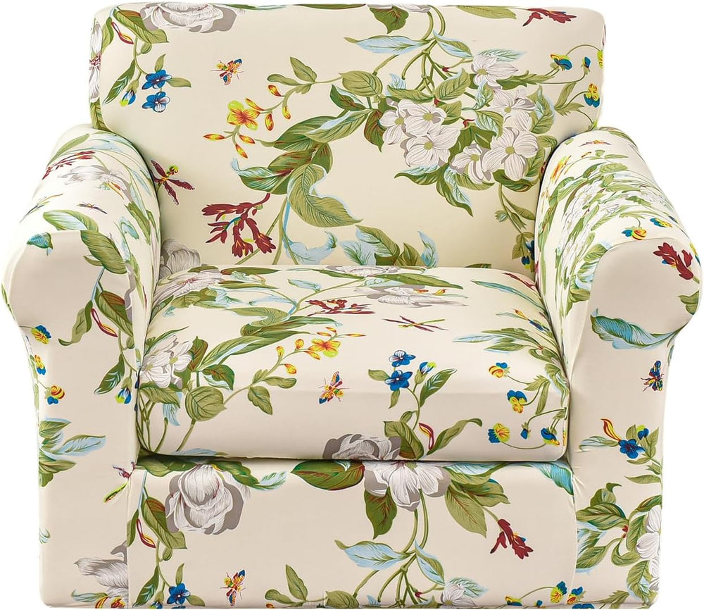 KRFOONN 2 Piece Chair Covers Armchair Sofa Couch Slipcover, Small, 28