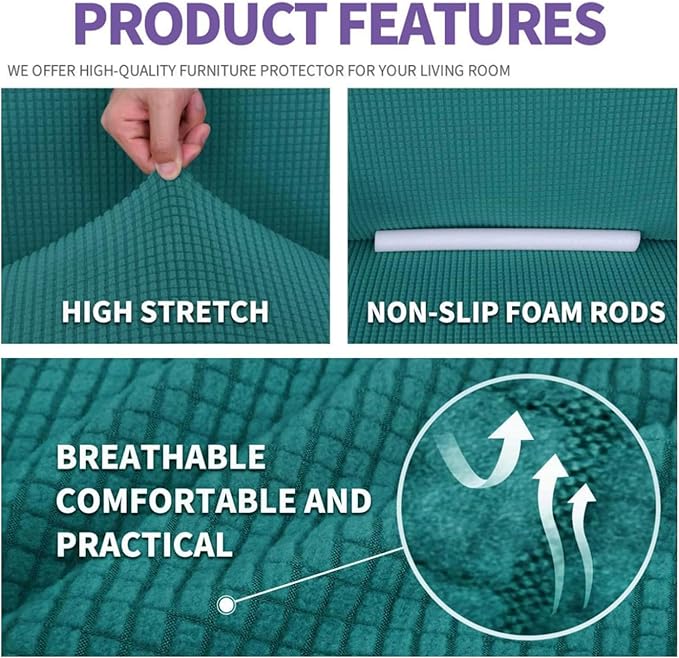 ZNSAYOTX Super Stretch Chair Slipcover Universal Sofa Chair Covers - Image 4