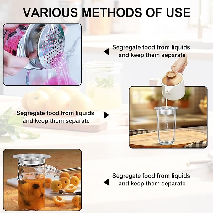 Metal Can Strainer Tuna Fish Press Can Strainer Stainless Steel Food-Grade Tuna - Image 4