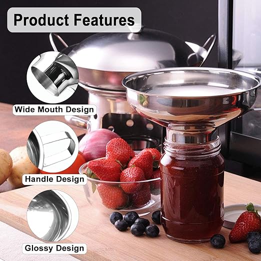 Stainless Steel Food Canning Funnels - Image 3