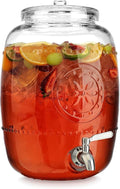 2.5 Gallon Glass Beverage Dispenser by MosJos