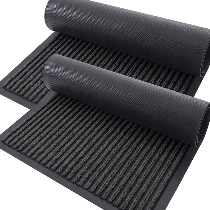 OLANLY Front Door Mat Indoor Outdoor Entrance, Waterproof Heavy Duty Doormat by OLANLY