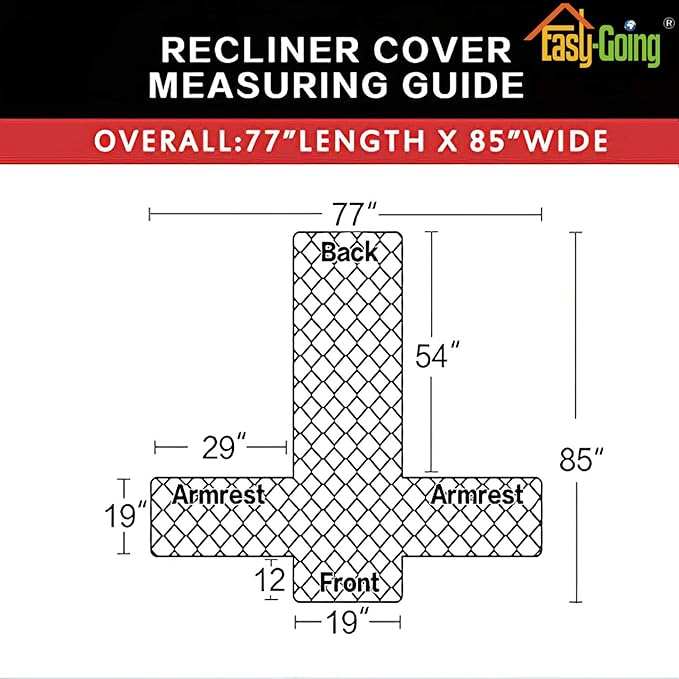 Easy-Going Recliner Sofa Slipcover Reversible Sofa Cover Water Resistant Couch - Image 5