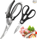2-Piece Kitchen Scissors Set, Heavy Duty Detachable Food Grade Poultry Shears by SZFIXEZ
