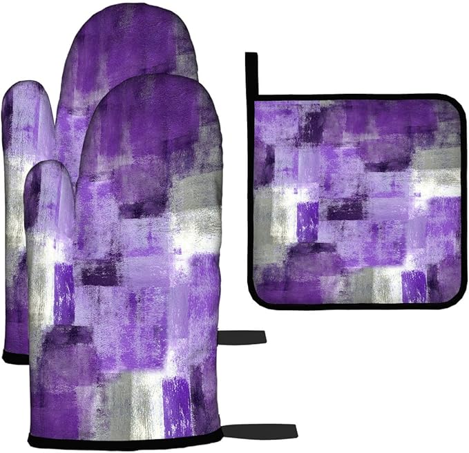 LOKMU Oven Mitts and Pot Holders Set of 3, Kitchen Decor Gifts by LOKMU