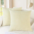 CaliTime Throw Pillow Covers Decorative 20 X 20 Inches Pack of 2 Cozy Chenille by CaliTime